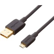 AmazonBasics USB 2.0 A-Male to Micro B Charger Cable, 6 feet, Black