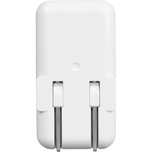  AmazonBasics Dual-Port 24W USB Wall Charger for Phone, iPad, and Tablet - White
