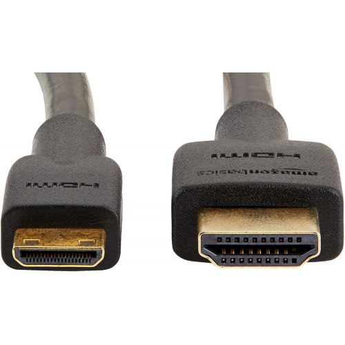  AmazonBasics High-Speed Mini-HDMI to HDMI TV Adapter Cable Adapter - 6 Feet (10-Pack)