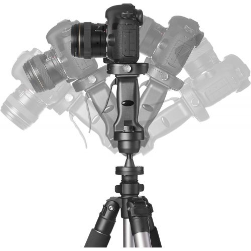  Amazon Basics Pistol Grip Camera Travel Tripod With Bag - 34.4 - 72.6 Inches, Black