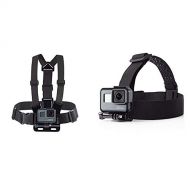 Amazon Basics Chest Mount Harness for GoPro with Amazon Basics Head Strap Camera Mount for GoPro