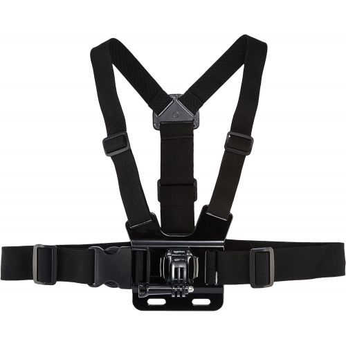  Amazon Basics Chest Mount Harness for GoPro with Amazon Basics Head Strap Camera Mount for GoPro