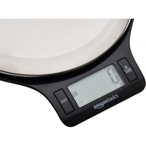  Visit the AmazonBasics Store AmazonBasics Digital Kitchen Scale with LCD Display (with Batteries) Stainless Steel BPA Free