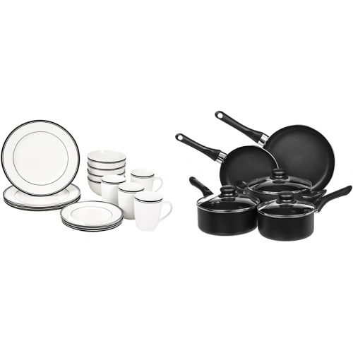  Visit the AmazonBasics Store AmazonBasics - 8 Piece Non Stick Cookware