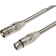 AmazonBasics 3 Pin Microphone Cable - Pack of 2, 50 Feet, Silver