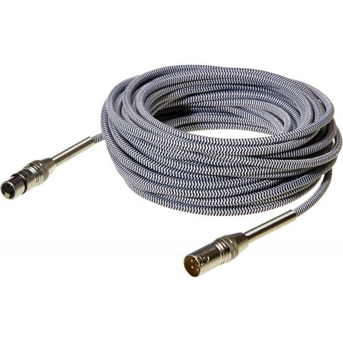  AmazonBasics 3 Pin Microphone Cable - Pack of 2, 50 Feet, Silver
