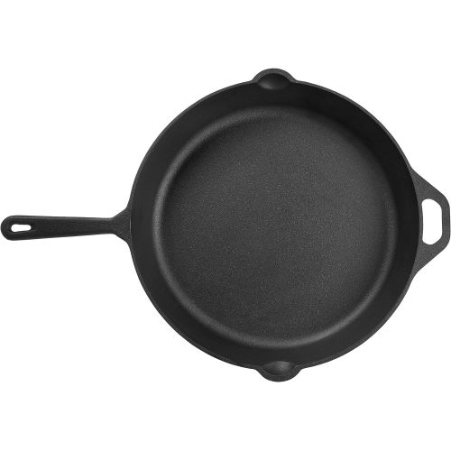  AmazonBasics Pre-Seasoned Cast Iron Skillet Pan, 15 Inch: Kitchen & Dining