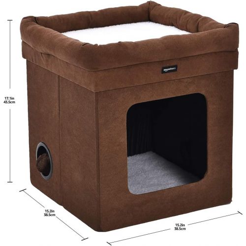  AmazonBasics Collapsible Cat House with Bed
