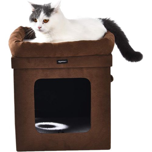  AmazonBasics Collapsible Cat House with Bed