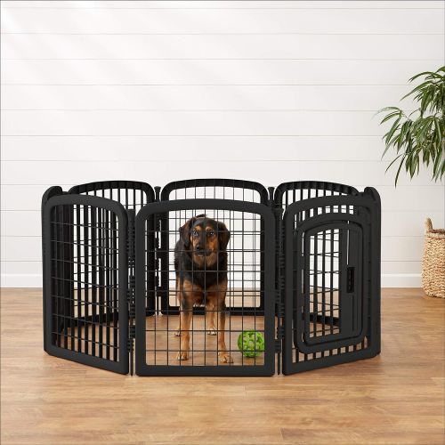  AmazonBasics 8-Panel Plastic Pet Pen Cage Playpen