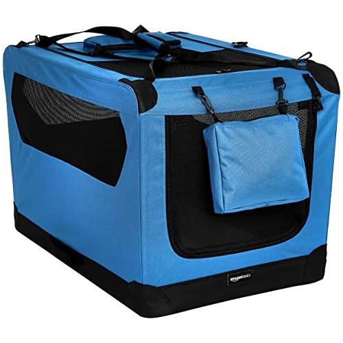  AmazonBasics Premium Folding Portable Soft Pet Dog Crate Carrier Kenne