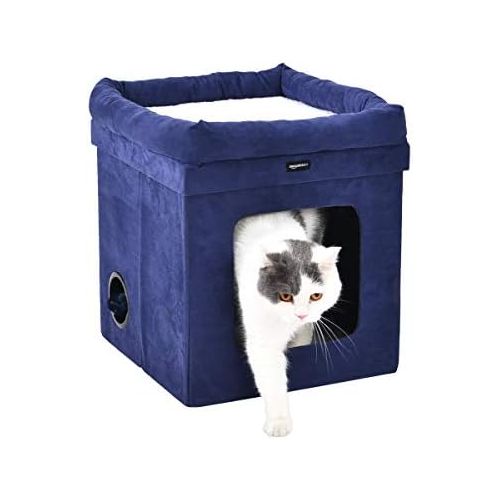  AmazonBasics Collapsible Cat House with Bed