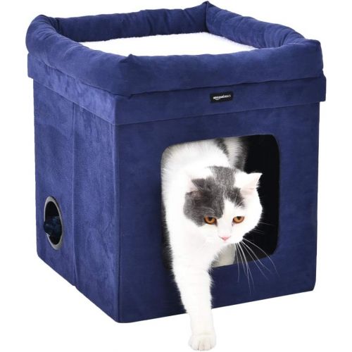  AmazonBasics Collapsible Cat House with Bed