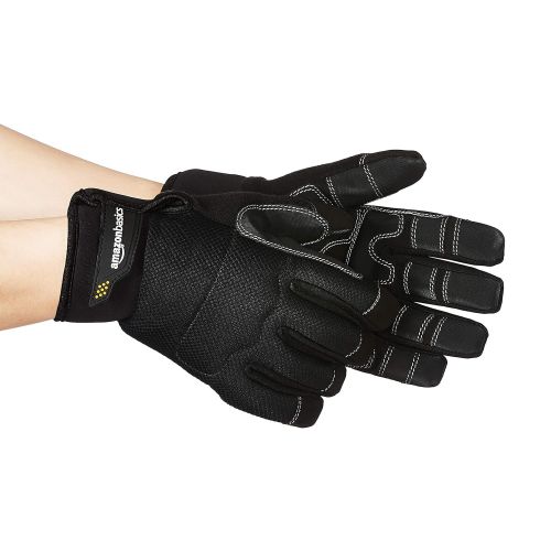  AmazonBasics Premium Waterproof Winter Plus Performance Gloves, Black, L