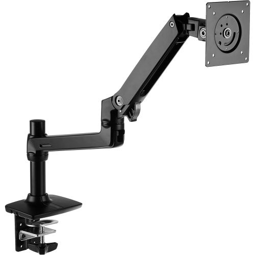  [무료배송]Visit the AmazonBasics Store AmazonBasics Premium Single Monitor Stand - Lift Engine Arm Mount, Aluminum - Black