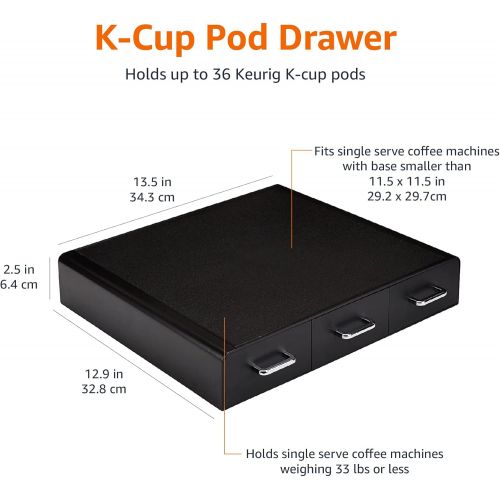  [아마존베스트]AmazonBasics Coffee Pod Storage Drawer for K-Cup Pods, 36 Pod Capacity