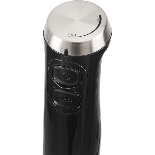  Amazon Basics Multi-Speed Immersion Hand Blender with Attachments - Black