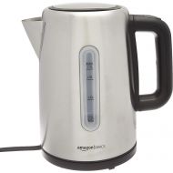 Amazon Basics Stainless Steel Fast, Portable Electric Hot Water Kettle for Tea and Coffee, 1.7-Liter, Silver