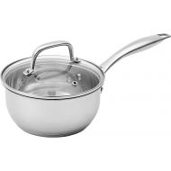 Amazon Basics Stainless Steel Sauce Pan with Lid, 2.5-Quart