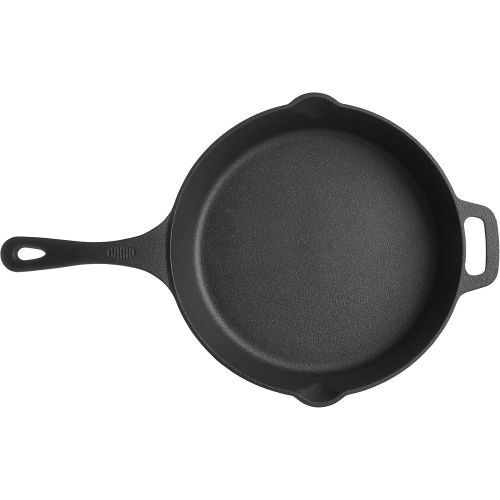  Amazon Basics Pre-Seasoned Cast Iron Skillet, 12-Inch