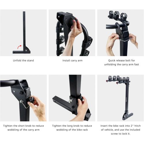  [아마존베스트]AmazonBasics Bike Racks for 2 in. Hitch (2, 3 or 4 Bike Capacity)