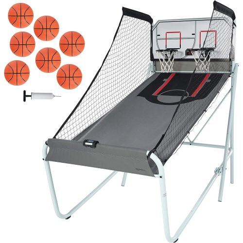  Amazon Basics Dual Shot Shootout Basketball Arcade Game with LED Scorer