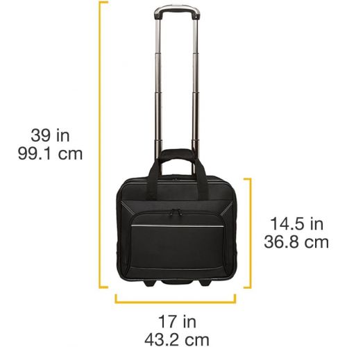  [아마존베스트]AmazonBasics Rolling Bag Laptop Computer Case with Wheels