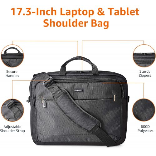  [아마존베스트]AmazonBasics 17.3-Inch HP Laptop Case Bag, Black, 1-Pack