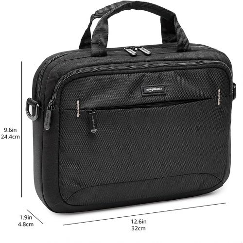  [아마존베스트]AmazonBasics 11.6-Inch Laptop and iPad Tablet Shoulder Bag Carrying Case, Black, 1-Pack