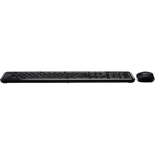  [아마존베스트]AmazonBasics Wireless Computer Keyboard and Mouse Combo - Quiet and Compact - US Layout (QWERTY)