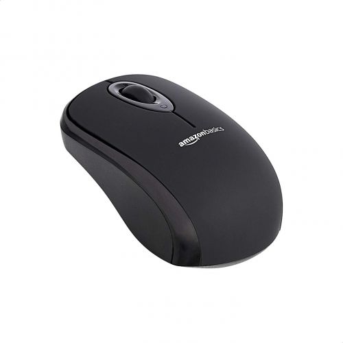  [아마존베스트]AmazonBasics Wireless Computer Mouse with USB Nano Receiver - Black