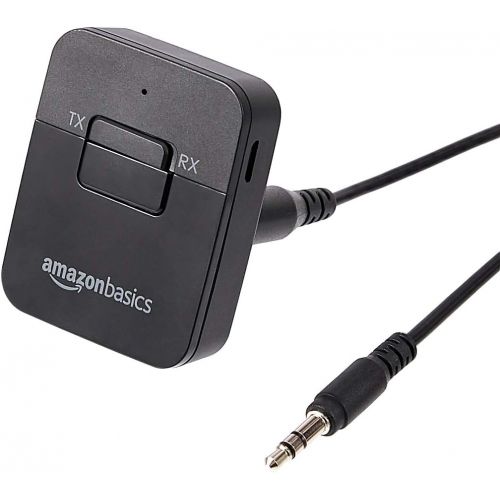  [아마존베스트]AmazonBasics - 2-in-1 Bluetooth Transmitter/Receiver Adapter