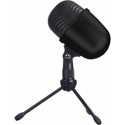  [아마존베스트]Amazon Basics Desktop Mini Condenser Microphone With Tripod - Black