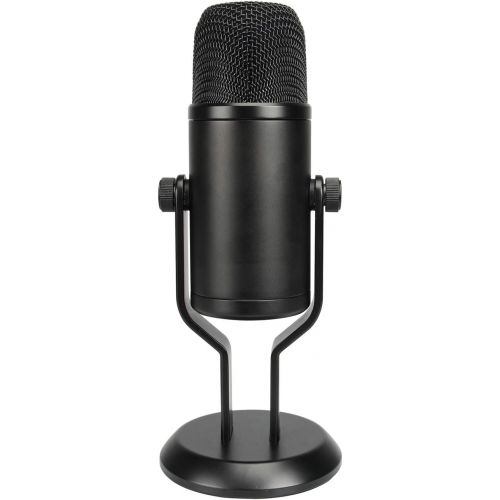  [아마존베스트]Amazon Basics Professional USB Condenser Microphone with Volume Control and OLED Screen - Black