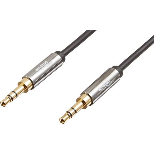  Amazon Basics 3.5 mm Male to Male Stereo Audio Cable, 8 Feet, 2.4 Meters