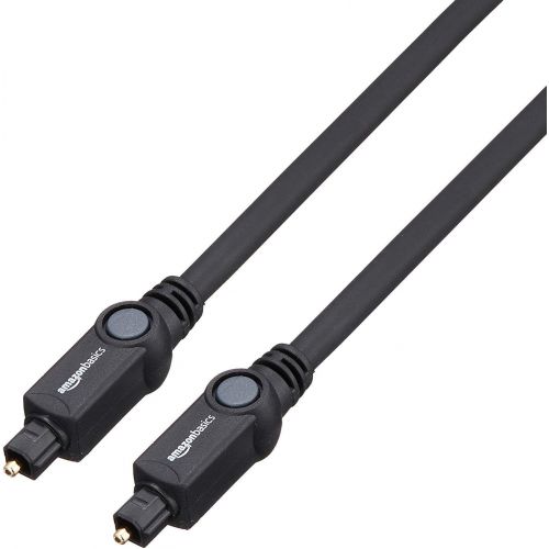  Amazon Basics Digital Optical Audio Toslink Cable for Sound Bar, TV - 3.3 Feet (1 Meter)