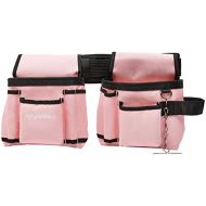 Amazon Basics Tool Belt, Adjustable Waist Strap 22 to 44 inches, Pink