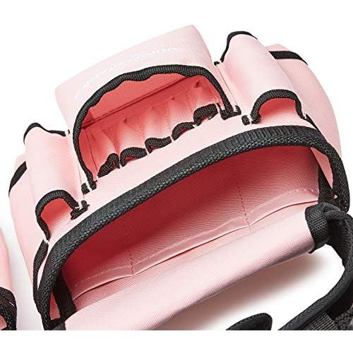  Amazon Basics Tool Belt, Adjustable Waist Strap 22 to 44 inches, Pink