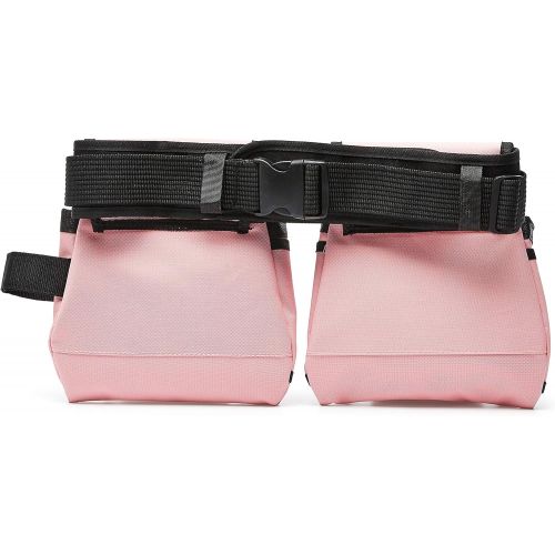  Amazon Basics Tool Belt, Adjustable Waist Strap 22 to 44 inches, Pink