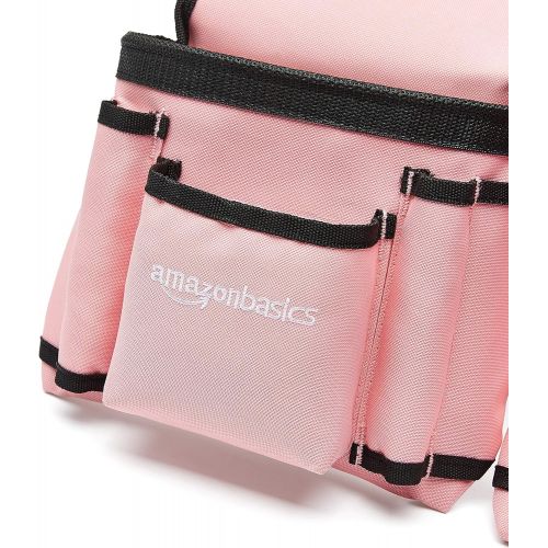  Amazon Basics Tool Belt, Adjustable Waist Strap 22 to 44 inches, Pink