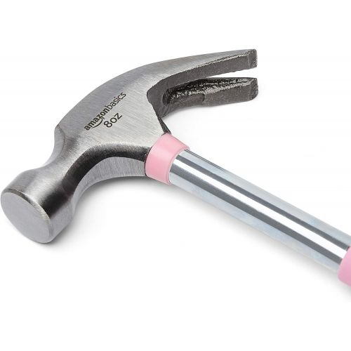  Amazon Basics Household Tool Set with Tool Storage Box - 150-Piece, Pink