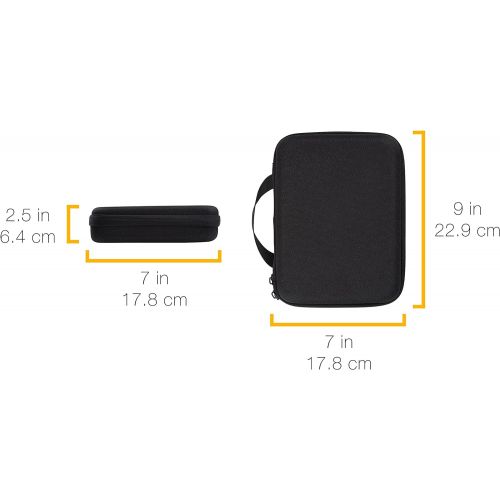  [아마존베스트]AmazonBasics Small Carrying Case for GoPro And Accessories - 9 x 7 x 2.5 Inches, Black