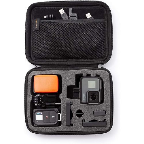  [아마존베스트]AmazonBasics Small Carrying Case for GoPro And Accessories - 9 x 7 x 2.5 Inches, Black