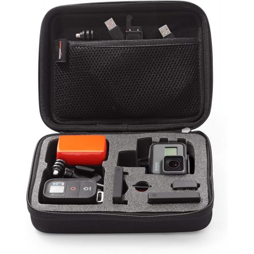  [아마존베스트]AmazonBasics Small Carrying Case for GoPro And Accessories - 9 x 7 x 2.5 Inches, Black
