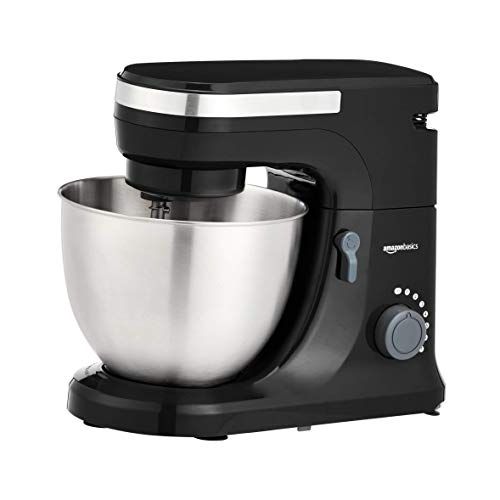  [아마존베스트]Amazon Basics Multi-Speed Stand Mixer with Attachments, Black