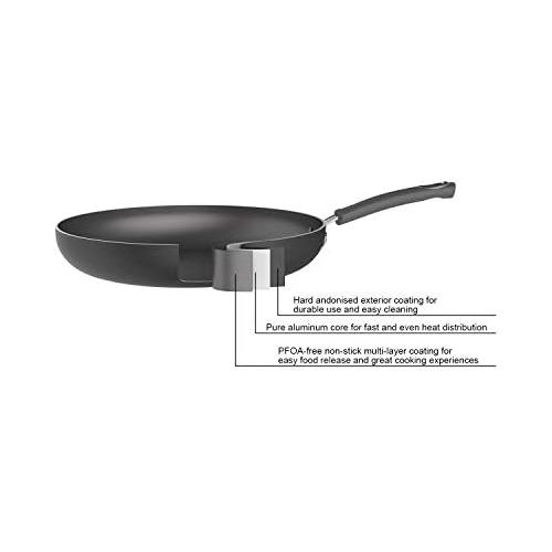  [아마존베스트]Amazon Basics Hard Anodized Non-Stick 12-Piece Cookware Set, Black - Pots, Pans and Utensils