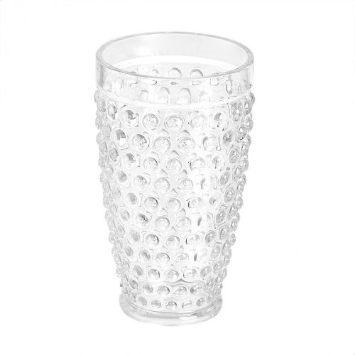  [아마존베스트]Amazon Basics 12-Piece Tritan Glass Drinkware Set - Hobnail Highball and Double Old Fashioned, 6-Pieces Each, 18oz./13oz.