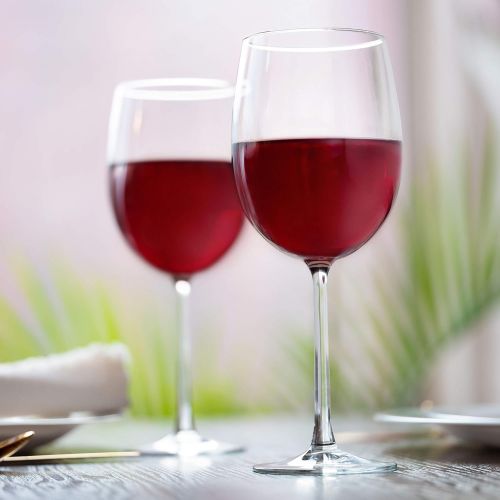  [아마존베스트]Amazon Basics All-Purpose Wine Glasses, 19-Ounce, Set of 4