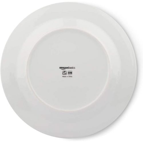  [아마존베스트]Amazon Basics 18-Piece Kitchen Dinnerware Set, Plates, Dishes, Bowls, Service for 6, Branches