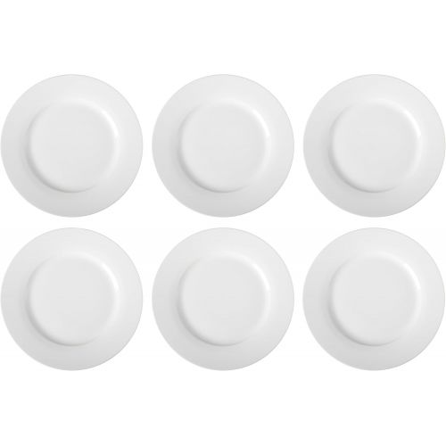  [아마존베스트]Amazon Basics 6-Piece White Dinner Plate Set